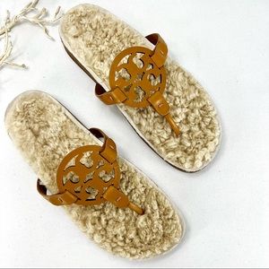Miller Cloud Shearling Sandal by Tory Burch